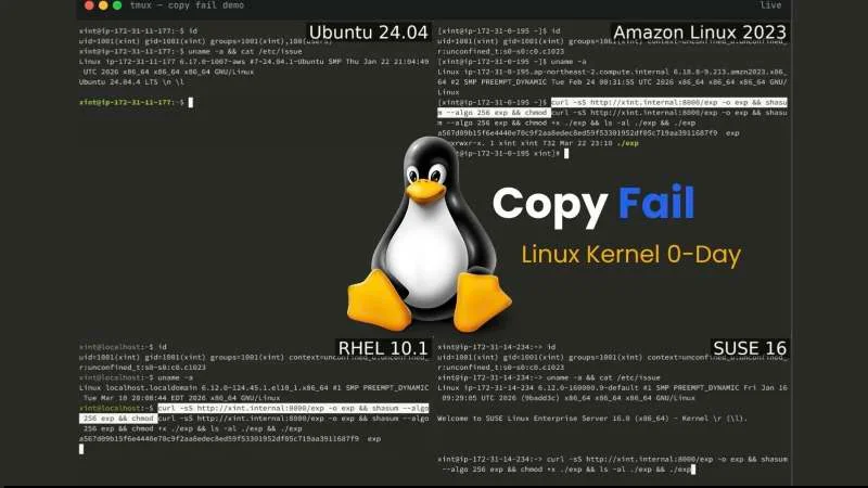 Copy Fail: Exploit 4 byte, User biasa jadi Root di Linux